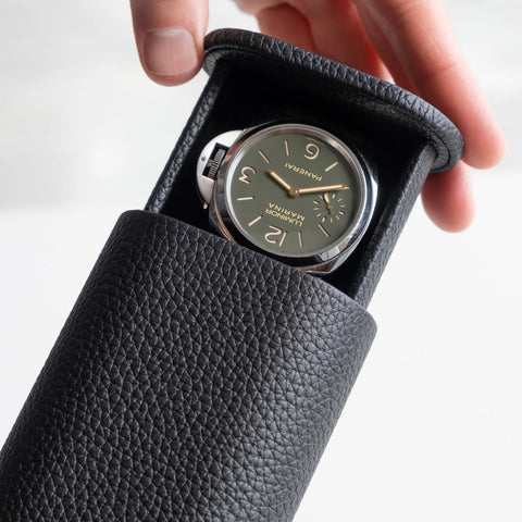 The Oscar 1 Tall Watch Roll - Black