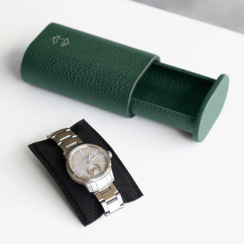 The Oscar 1 Watch Roll - Emerald