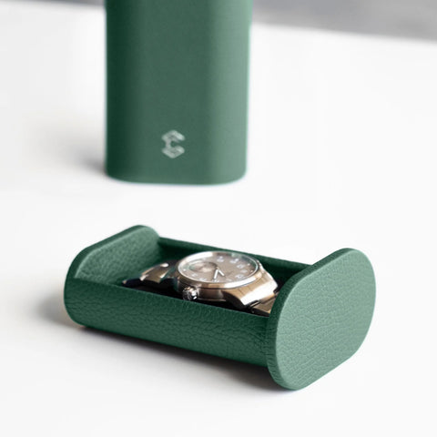 The Oscar 1 Watch Roll - Emerald