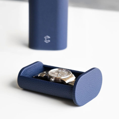 The Oscar 1 Watch Roll - Sapphire