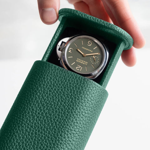 The Oscar 1 Tall Watch Roll - Emerald